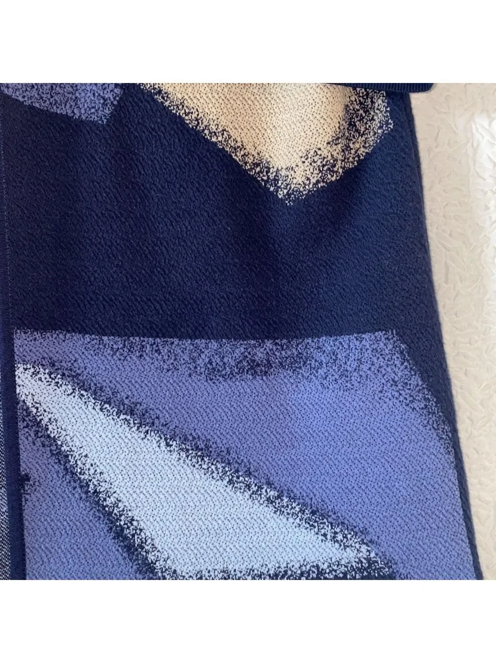 CHICO'S Painted Pattern Pam Abstract Open Front Cardigan